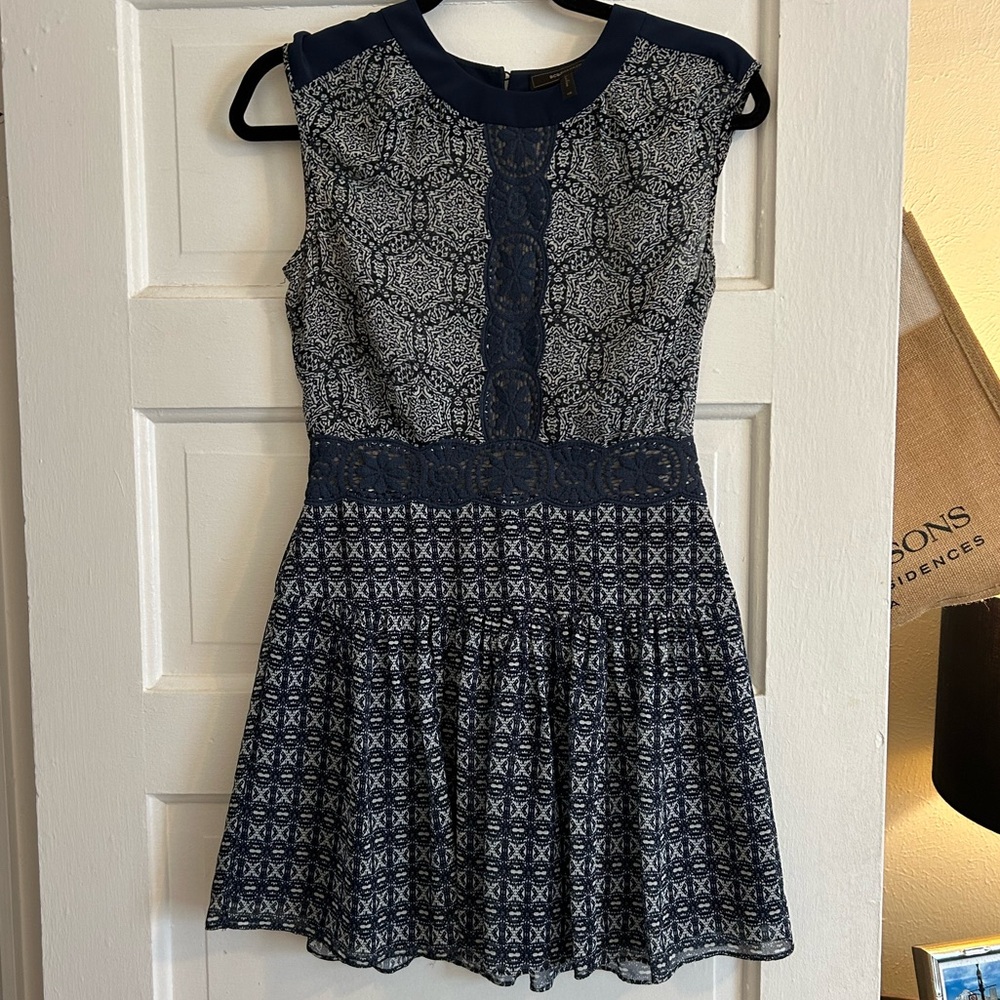 BCBGMaxAzria mini navy cocktail dress